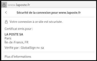 Connexion réalisée avec Firefox