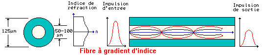 Fibre à gradient d'indice
